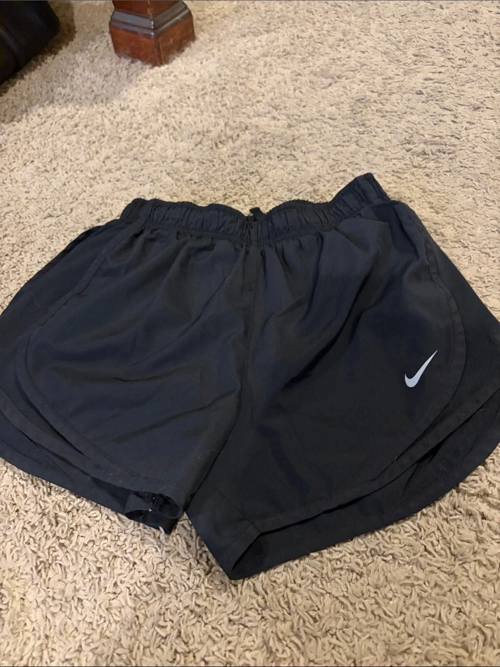 Nike Women’s Black Athletic Training Shorts with Swoosh